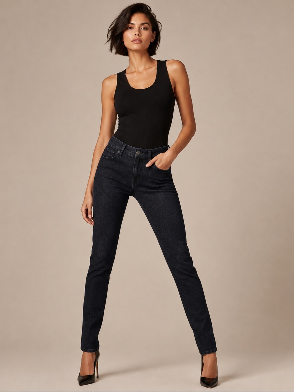 LOFT Modern Skinny Jeans Classic Dark Wash Stretch Denim Women’s Size 4